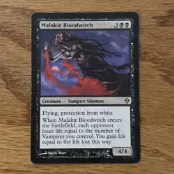Magic the Gathering-Zendikar-Malakir Bloodwitch-#100-Rare-LP-Vampire Shaman VG - Image 1