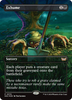 [MTG] Exhume (Foil) (Borderless) (0370) (DSC) NM - Image 1