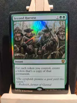 Second Harvest FOIL - Innistrad Remastered - Rare - NM (see pics) MTG - Image 1