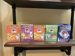 EMPTY BOXES Vintage Pokemon Theme Deck Boxes Poor Condition No Cards - Image 1