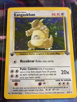 Pokemon TCG Kangaskhan Holo Rare 1st Edition Jungle MP 5/64 Spanish - Image 1
