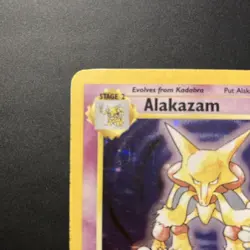 Pokemon Alakazam TCG Base Set Holo Rare Card 1/102 - Image 3