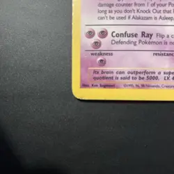 Pokemon Alakazam TCG Base Set Holo Rare Card 1/102 - Image 5