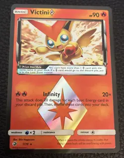 Pokemon Victini Prism Star 7/70 Dragon Majesty Ultra Rare Holo LP+ - Image 1
