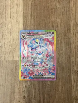 Pokemon Prismatic Evolutions Sylveon EX 156/131 Special Illustration Rare - Image 1