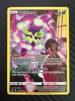 Pokemon TCG Spiritomb Ultra Rare SWSH11 Lost Origin Trainer Gallery TG09/TG30 NM - Image 1