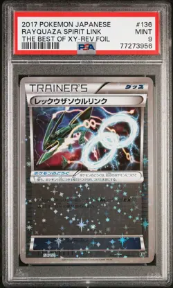 Rayquaza Spirit Link 136/171 Reverse Mirror Holo PSA 9 - XY - Japanese Pokemon - Image 1