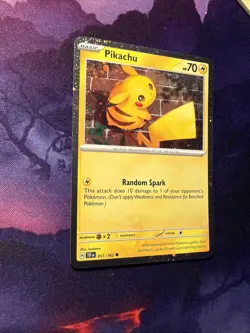 Pokemon TCG Temporal Forces Pikachu Cosmos Holo 051/162 - Image 2