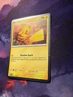 Pokemon TCG Temporal Forces Pikachu Cosmos Holo 051/162 - Image 5