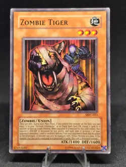 Yu-Gi-Oh! Zombie Tiger MFC-011 Magician's Force Common Vintage LP - Image 1
