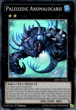 Paleozoic Anomalocaris - Super Rare 1st Edition MP17-EN126 - NM - YuGiOh - Image 1