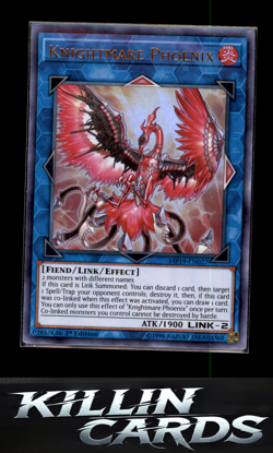 1st Edition Knightmare Phoenix MP19-EN027 YuGiOh Ultra Rare 2019 Gold Sarcophagu - Image 1