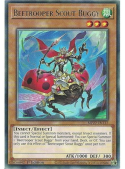 Yu-Gi-Oh Beetrooper Scout Buggy MP22-EN117 Rare 1st Edition - Image 1