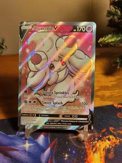 Alcremie v Full Art Ultra Rare Pokemon TCG Card 064/072 Shining Fates - Image 1