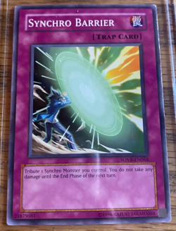Synchro Barrier SOVR-EN064 Yu-Gi-Oh! Card Lightly Played Unlimited - Image 1