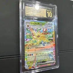 CGC 10 Pristine Leafeon ex 003/187 Sv8a: Terastal Fest Ex Holo Pokemon card - Image 4