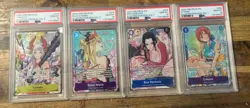 One Piece Illustration Box Promo Cards Vol 1 & 2 PSA 10 Set - Image 1