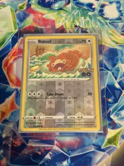 Pokemon Card - Bidoof Ditto Reverse Holo Card Pokemon Go 059/078 unpeeled - Image 1