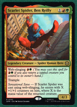 Scarlet Spider, Ben Reilly - Marvel's Spider-Man SPM #142 - Magic MTG Card - Image 1