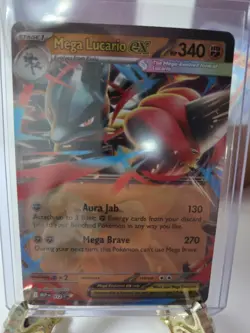 Mega Lucario ex - MEP 012 Mega Evolution Black Star Promo Pokemon TCG Card - Image 1