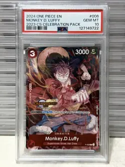 ?PSA 10 Monkey D Luffy P-006 Championship CS Celebration 2023 One Piece Card - Image 1