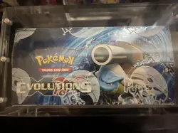 Pokemon XY Evolutions Booster Box Factory Sealed With Acrylic Case Mint - Image 3
