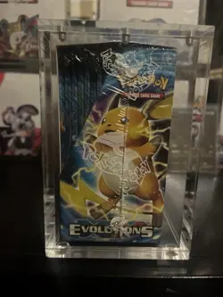 Pokemon XY Evolutions Booster Box Factory Sealed With Acrylic Case Mint - Image 5