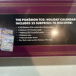 Pokemon TCG 2025 Holiday Advent Calendar (6 Packs, 6 Promos, 7 Fun Packs) NEW - Image 5