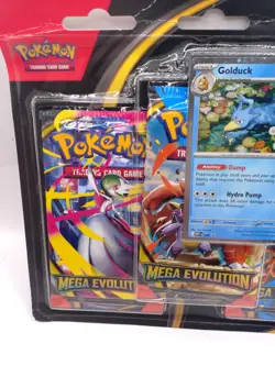 Pokemon TCG Mega Evolution 3 Pack Blister Golduck | Foil Promo + 3 Booster Packs - Image 4