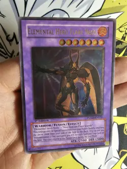 Yugioh Elemental HERO Flare Neos POTD-EN032 Ultimate Rare 1st Edition - Image 5