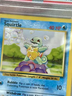 1999 Pokemon Game Base Set Squirtle 63/102 Card Vintage Slab PSA 9 Psa10 Mint - Image 2