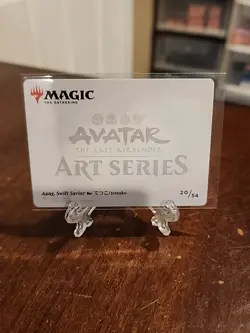 Aang, Swift Savior 20/54 - Art Series Avatar TLA MTG Art Card - Image 2