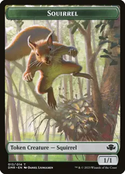 4x Squirrel Token - NM - Dominaria Remastered - SPARROW MAGIC mtg - Image 1