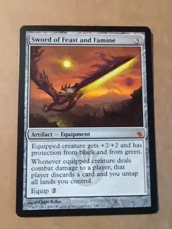 Sword of Feast and Famine Mirrodin Besieged Regular - Image 1