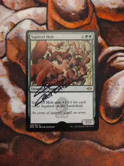 *ARTIST PROOF* Squirrel Mob Carl Crtichlow Signed Magic the Gathering - Image 1