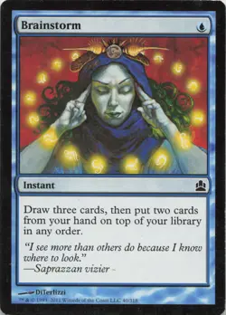 Brainstorm C Commander 40 - LP MTG - Image 1