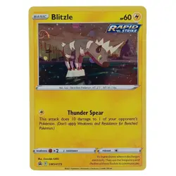 POKEMON BLITZLE #SWSH173 PROMO BLACK STAR COSMOS HOLOFOIL HD SWIRL NM CARD - Image 1