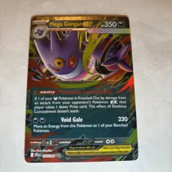 Mega Gengar EX Phantasmal Flames 056/094 Pokemon TCG Double Rare Mega Evolution - Image 1