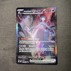 Pokemon Mewtwo EX Team Rockets Sir Destined Rivals Card 231/182 NM Condition - Image 1