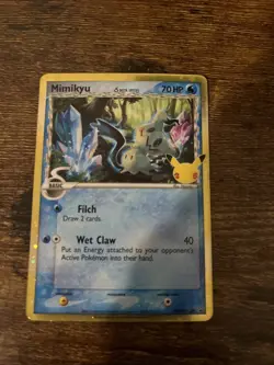 Pokemon TCG Mimikyu (Delta Species Celebrations) SWSH136 Black Star Promo MINT - Image 1