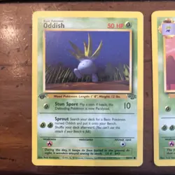 1999 Pokemon TCG - ODDISH & GLOOM - Jungle 58/64 Original 1st Edition 👀 - Image 2