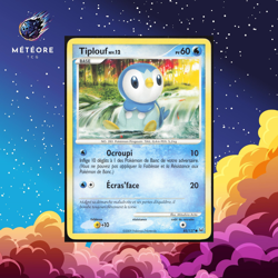 Carte Pokemon Tiplouf 85/127 Platine Francais - Image 1