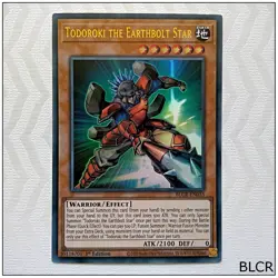 Todoroki the Earthbolt Star - BLCR-EN035 - Ultra Rare 1st Edition Yugioh - Image 1