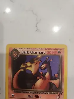 Pokemon Dark Charizard TCG Non-Holo Rare Card 21/82 LP/MP Condition - Image 2