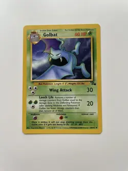 Golbat 34/62 Base Starter Fossil Set Pokemon Card TCG Vintage 1999 Rare - Image 2
