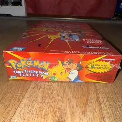 Pokemon Topps Series 2 Booster Box 10 Packs 2556 Hobby Vintage Rare 88 Cards Per - Image 2