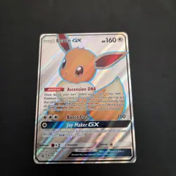 Pokemon TCG Eevee GX SM242 Full Art Holo Card - Image 1