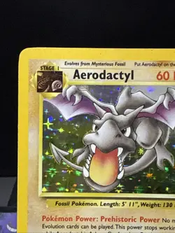 Pokemon Card Aerodactyl 1/62 Fossil Set Holo Rare WOTC Light Play 2 - Image 3