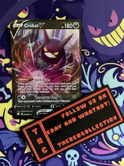 Pokemon Card TCG - Crobat V - Shining Fates - 044/072 - Full Art Holo Rare - Image 1