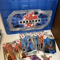 Bakugan Lot B1, B2 2006,2008 Brawlers, Cards And Blue Carrying Case - Image 4